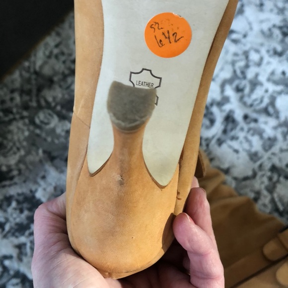 Zigi soho slope boots open toe 100% leather 6.5 - Picture 8 of 8